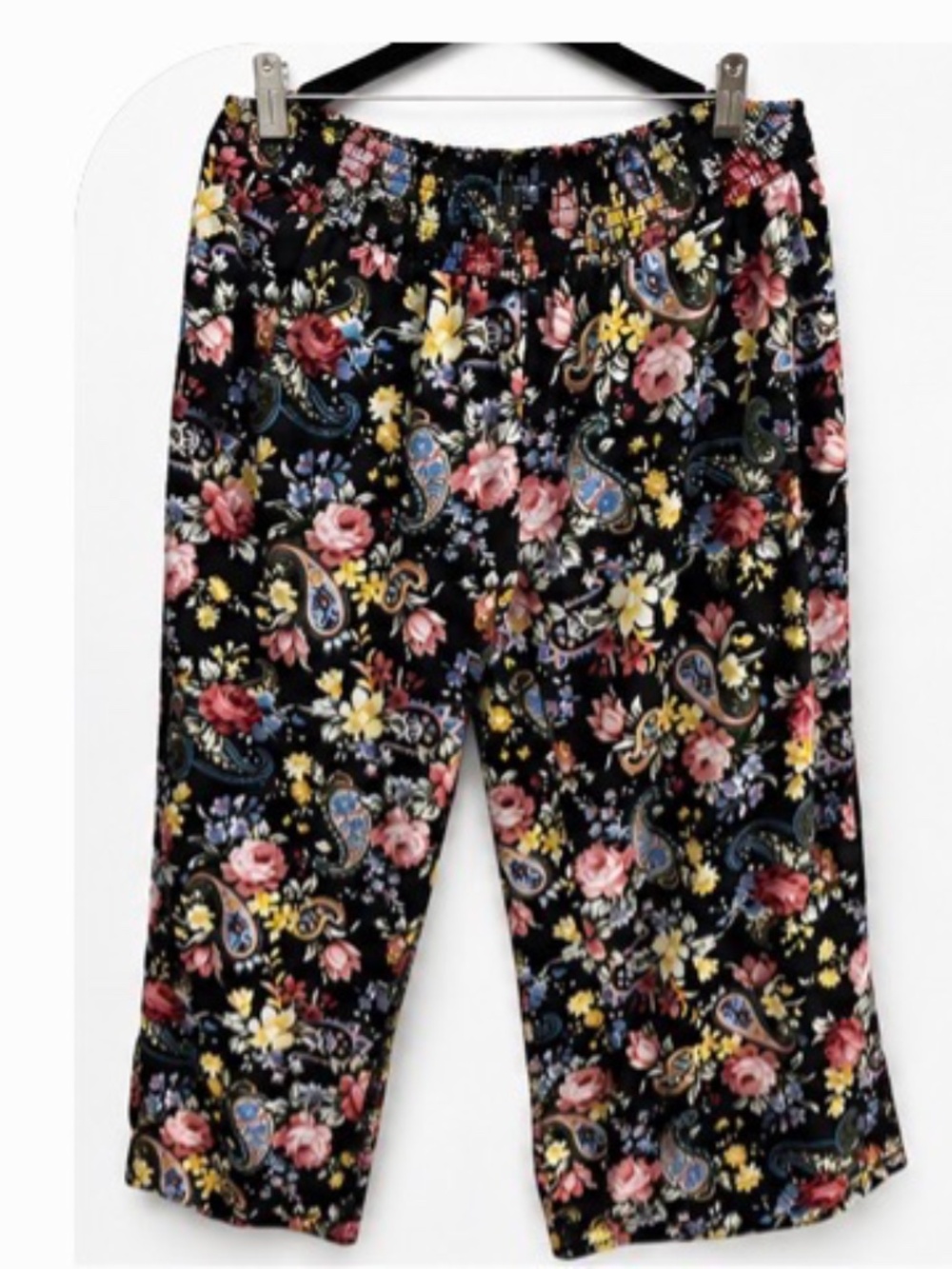 Urban CoCo Floral Paisley Pull-On Pants – Women's 1X